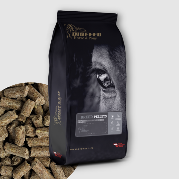BIOFEED Horse & Pony Breed Pellets 25 kg - dla koni hodowlanych, niskie dawkowanie