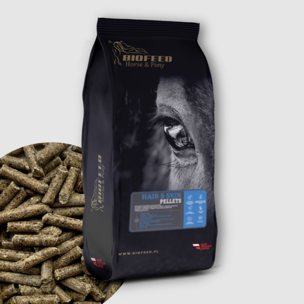 BIOFEED Hair & Skin Pellets 25 kg - granulat dla koni z problemami skórnymi