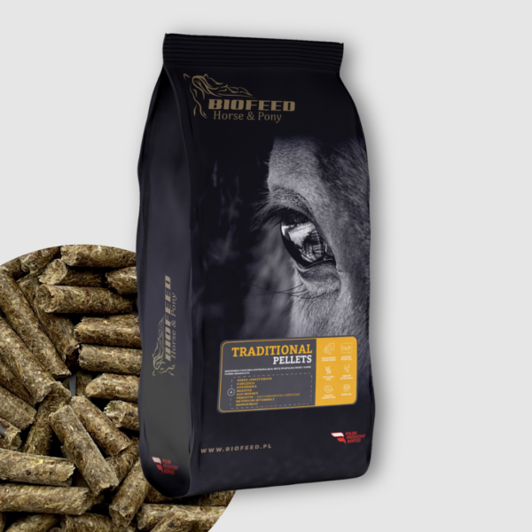 BIOFEED Horse & Pony Traditional Pellets 25 kg - granulat podstawowy