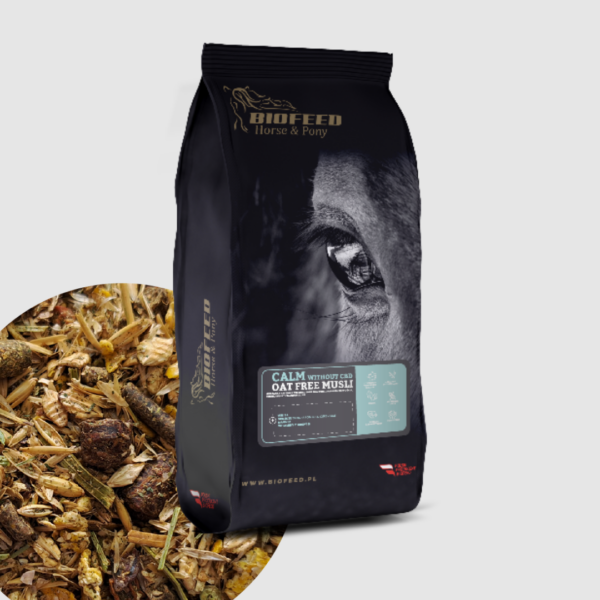 BIOFEED Horse & Pony Calm Musli 20 kg - dla koni z nadpobudliwych z melisą