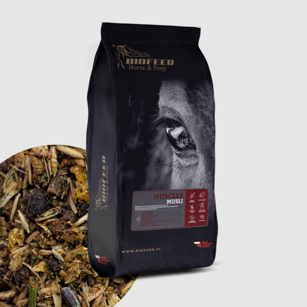 BIOFEED Horse & Pony Muscles Musli 20 kg - budowa masy mięśniowej