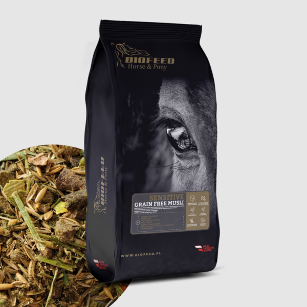 BIOFEED Sensitive Grain Free Musli 20 kg - dla koni z wrażliwym układem pokarmowym