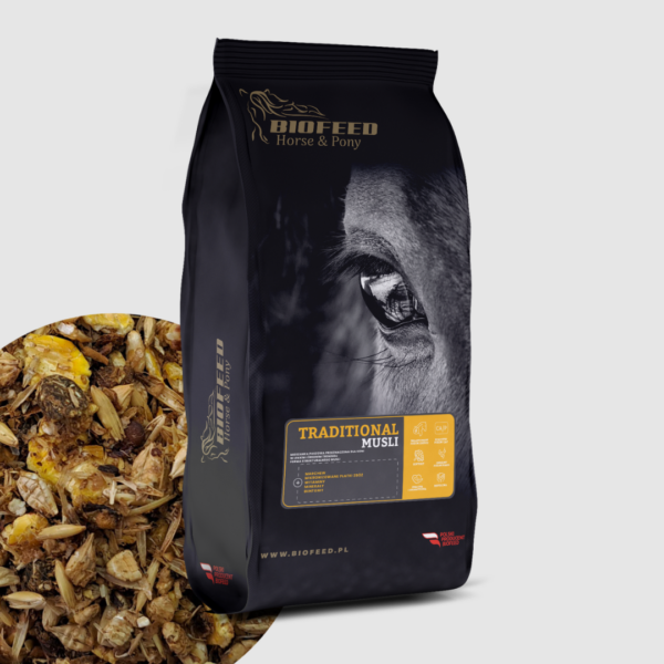 BIOFEED Horse & Pony Traditional Musli 20 kg - dla koni w lekkim i średnim treningu