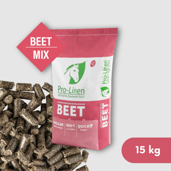 Pro-Linen Beet Mix 15 kg - szybkie i zbilansowane wysłodki buraczane z lucerną