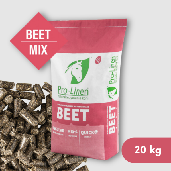 Pro-Linen Beet Mix 20 kg - szybkie i zbilansowane wysłodki buraczane z lucerną