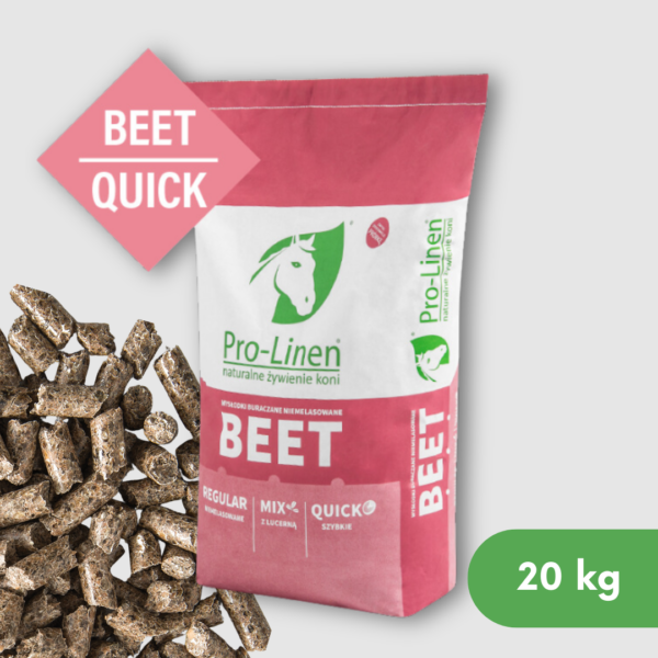 Pro-Linen Beet Quick 20 kg - szybkie i zbilansowane wysłodki buraczane niemelasowane