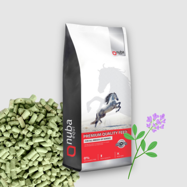 Nuba Rice&Lucern 15kg - otręby ryżowe z lucerną