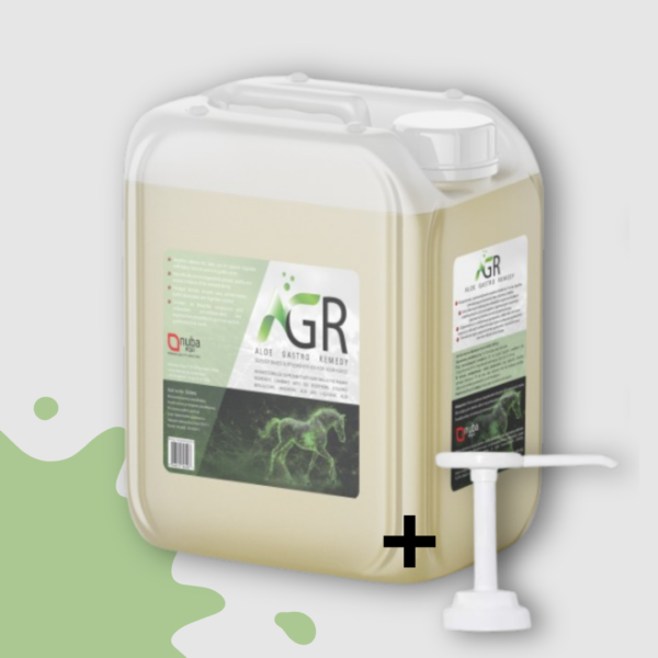 Butelka 5-litrowa z pompką, z preparatem Aloe Gastro Remedy.