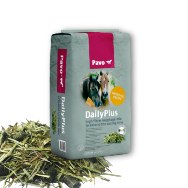 Opakowanie PAVO DailyPlus sieczka dla koni bez melasy.